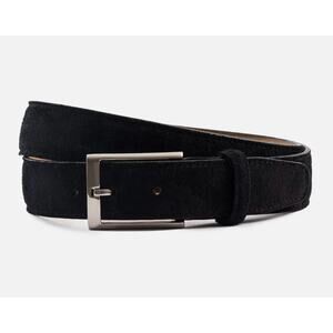 NWOT BECKETT SIMONON Nelsons Belt Water Resistant Suede Black Silver 32